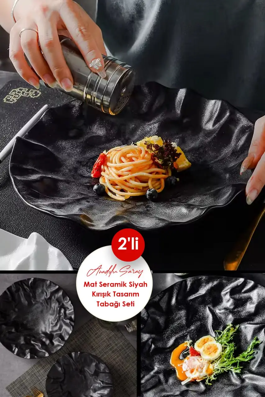 2 ADET 19cm Mat Seramik Kırışık Tasarım Handmade Pasta Yemek Sunum Tabağı Tatlı Kahvaltı Tabağı 2 ADET 19cm Mat Seramik Kırışık Tasarım Handmade Pasta Yemek Sunum Tabağı Tatlı Kahvaltı Tabağı
