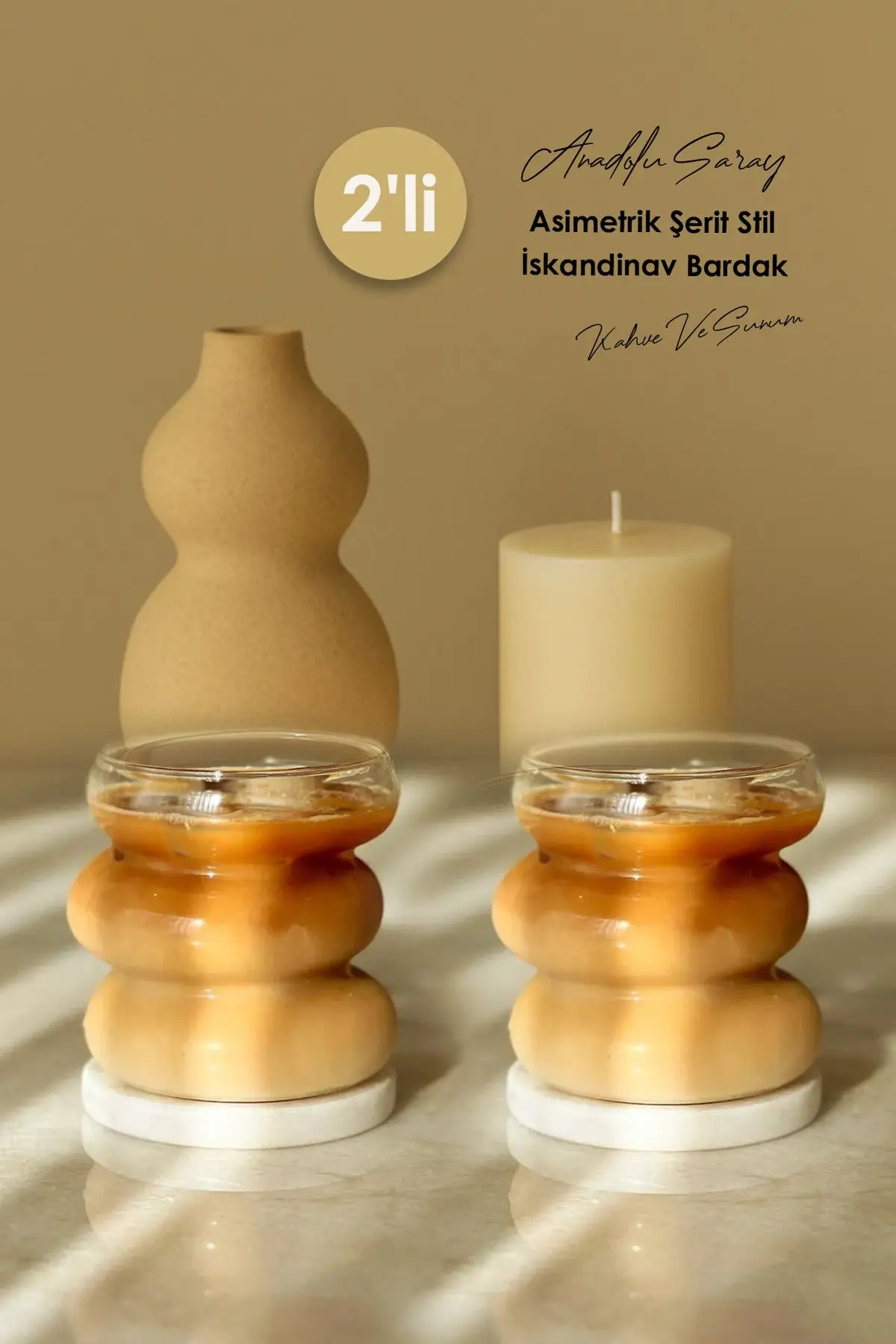 2 ADET Isıya Dayanıklı Borosilikat Asimetrik Şerit Stil İskandinav Bardak | Kahve Kokteyl Bardağı 2 ADET Isıya Dayanıklı Borosilikat Asimetrik Şerit Stil İskandinav Bardak | Kahve Kokteyl Bardağı