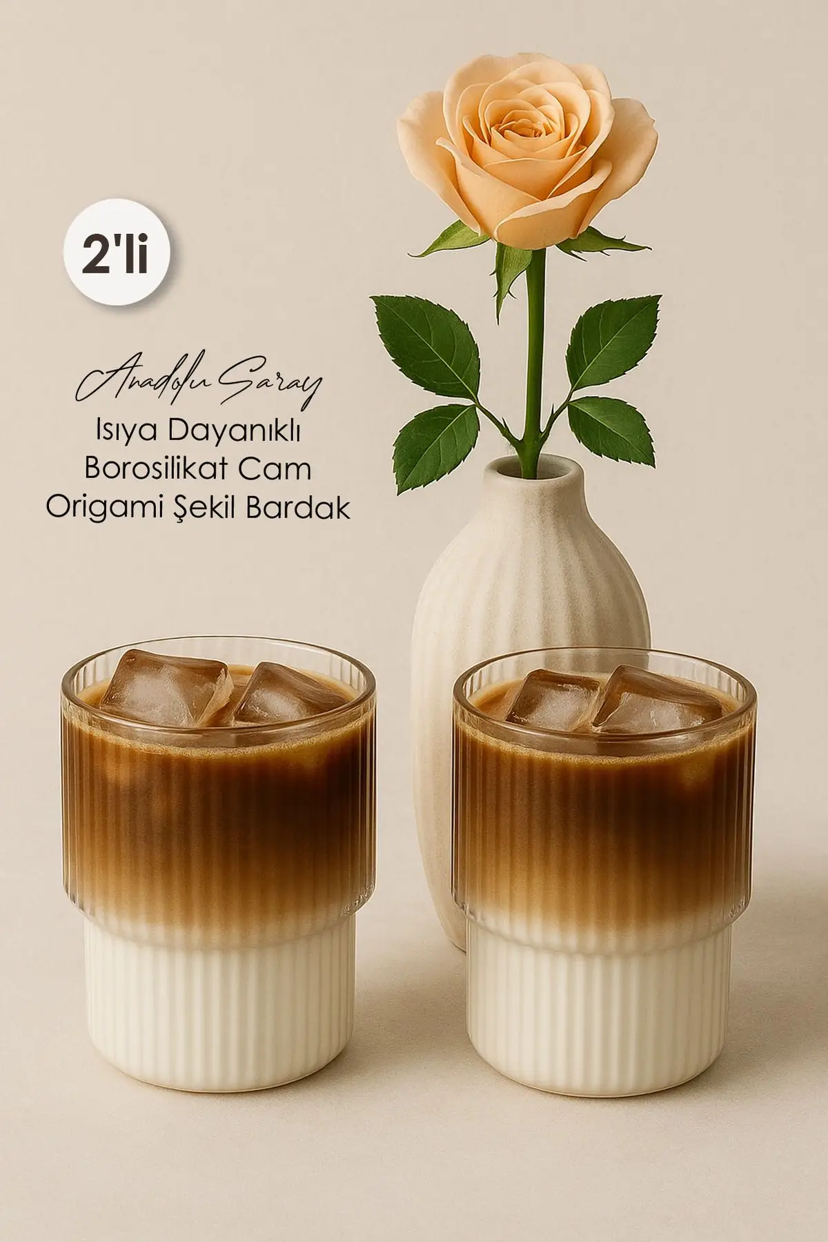 2 Adet Isıya Dayanıklı Borosilikat Origami Stil Bardak | Kahve Ve Sunum Bardağı | Borosilikat Bardak 2 Adet Isıya Dayanıklı Borosilikat Origami Stil Bardak | Kahve Ve Sunum Bardağı | Borosilikat Bardak