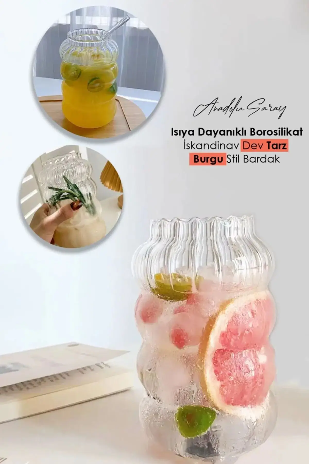 2 ADET Isıya Dayanıklı Dev Boyut Borosilikat Iskandinav Tarz Burgu Stil Bardak | Kahve Sunum Bardağı 2 ADET Isıya Dayanıklı Dev Boyut Borosilikat Iskandinav Tarz Burgu Stil Bardak | Kahve Sunum Bardağı