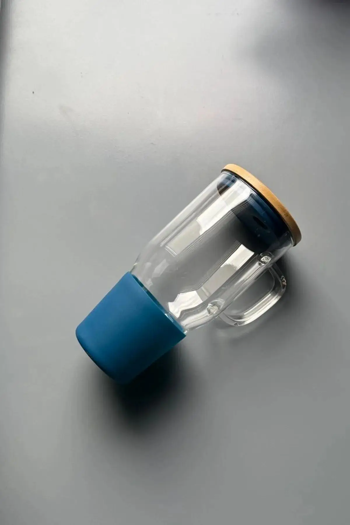 2`li Bambu Kapaklı Çelik Pipetli Renkli Big Mug Büyük Boy Cam Kupa Bardak Cam Termos 1000 Ml 2`li Bambu Kapaklı Çelik Pipetli Renkli Big Mug Büyük Boy Cam Kupa Bardak Cam Termos 1000 Ml