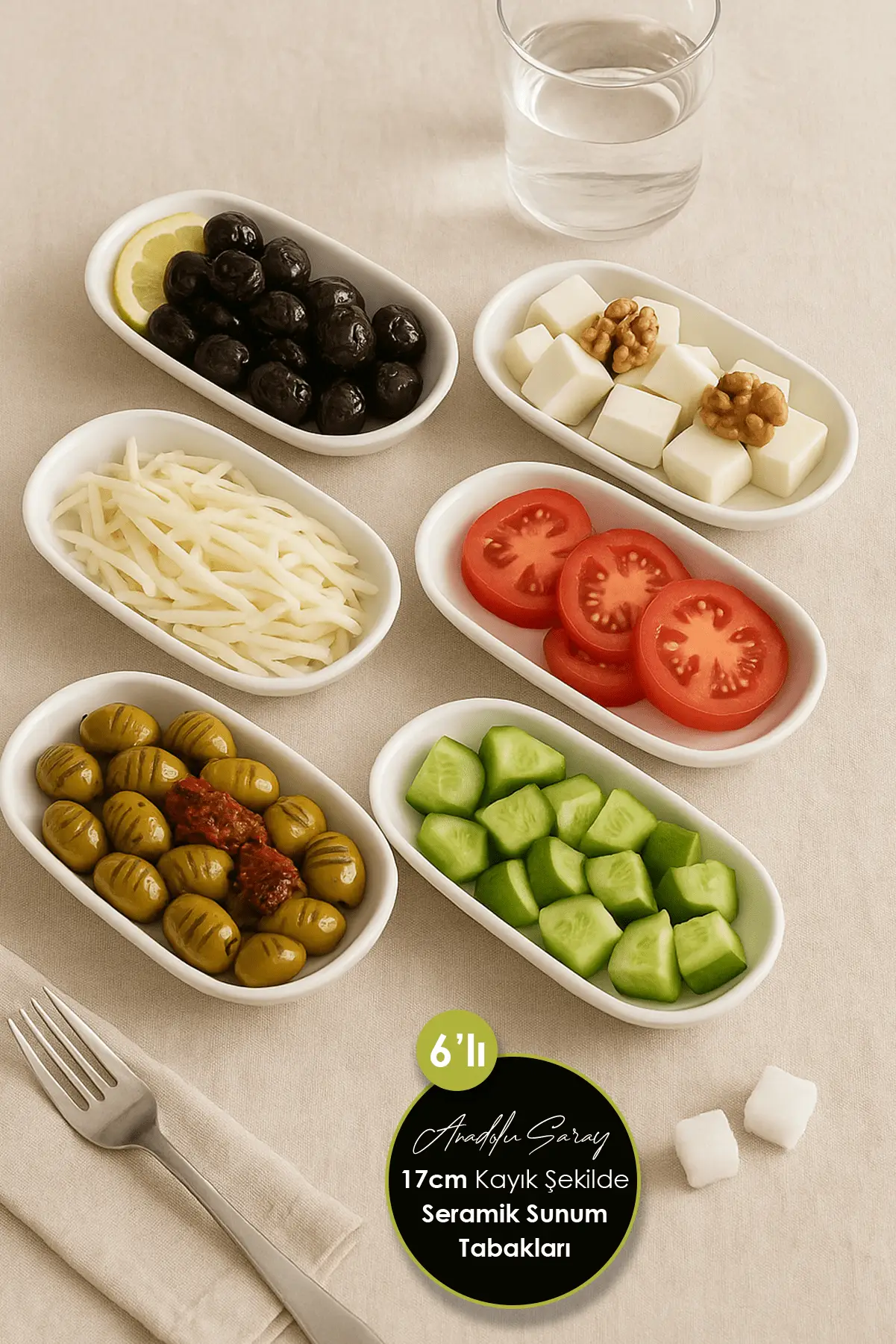 6 Adet 17cm Kayık Şeklinde Seramik Sunum Tabağı Servis Sunum Meze Tabağı Sosluk Reçellik İkramlık 6 Adet 17cm Kayık Şeklinde Seramik Sunum Tabağı Servis Sunum Meze Tabağı Sosluk Reçellik İkramlık