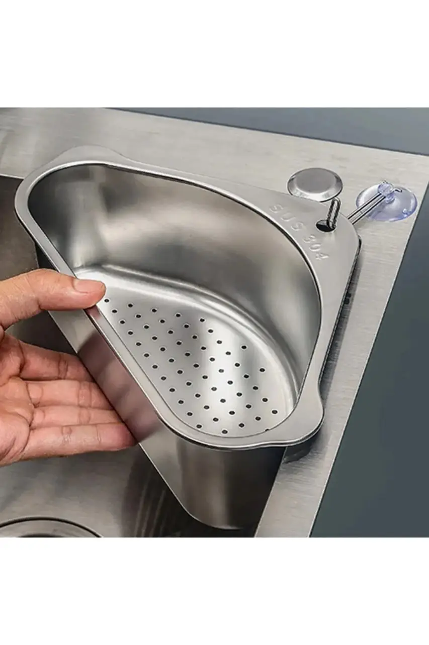 Paslanmaz Çelik Lavabo Köşe Süzgeci Lavabo Organizeri Sebze Meyve Süzgeç Sepeti Lavabo Sepeti Paslanmaz Çelik Lavabo Köşe Süzgeci Lavabo Organizeri Sebze Meyve Süzgeç Sepeti Lavabo Sepeti