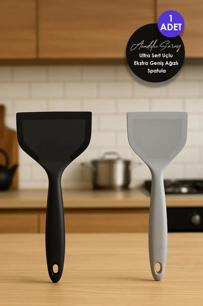 Ultra Sert Uçlu Ekstra Geniş Ağızlı Silikon Spatula Balık Börek Bazlama Servis Kaşığı Ultra Sert Uçlu Ekstra Geniş Ağızlı Silikon Spatula Balık Börek Bazlama Servis Kaşığı