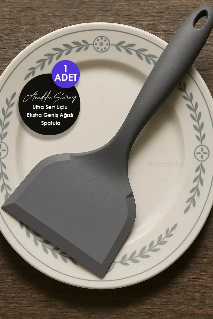 Ultra Sert Uçlu Ekstra Geniş Ağızlı Silikon Spatula Balık Börek Bazlama Servis Kaşığı Ultra Sert Uçlu Ekstra Geniş Ağızlı Silikon Spatula Balık Börek Bazlama Servis Kaşığı